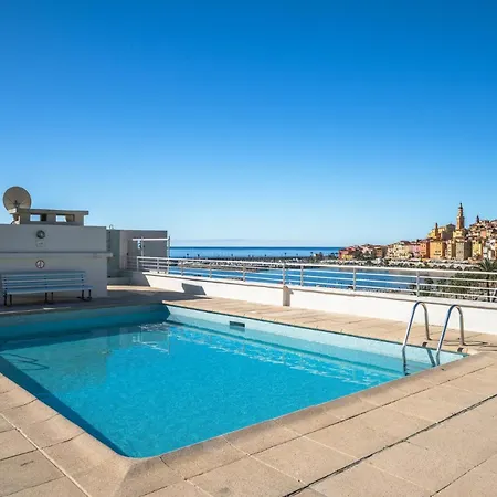 Rocamare - Piscine Toit Terrasse- Parking Privé * Menton
