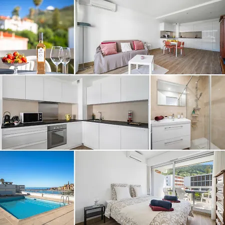 Le Rocamare - Piscine Toit Terrasse - Parking Prive - Terrasse * Ментона