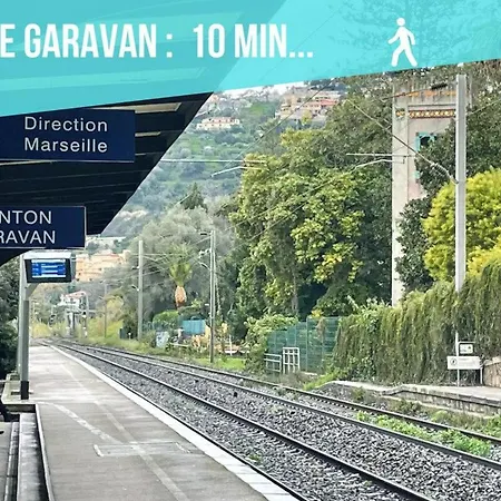 Rocamare - Piscine Toit Terrasse- Parking Prive Mentone