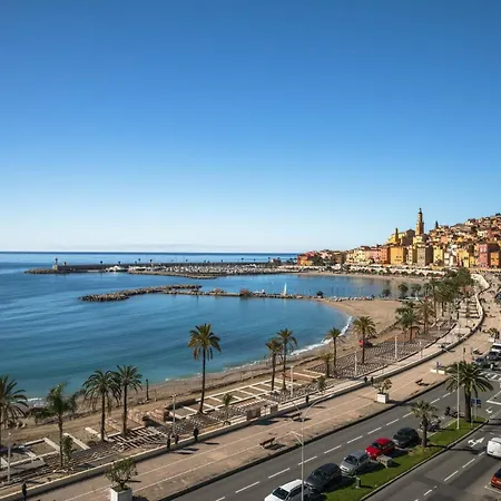 Le Rocamare - Piscine Toit Terrasse Parking Prive Apartmán Menton